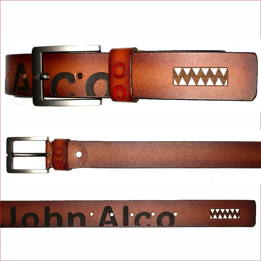 Correa Miel Muelas 100% Cuero