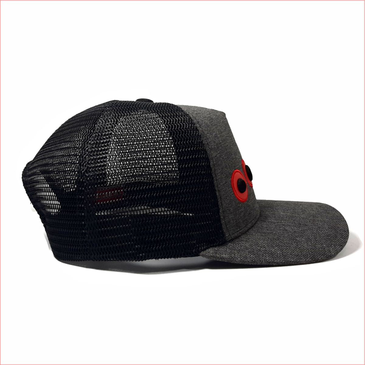 Gorra Ojos bordados Gris