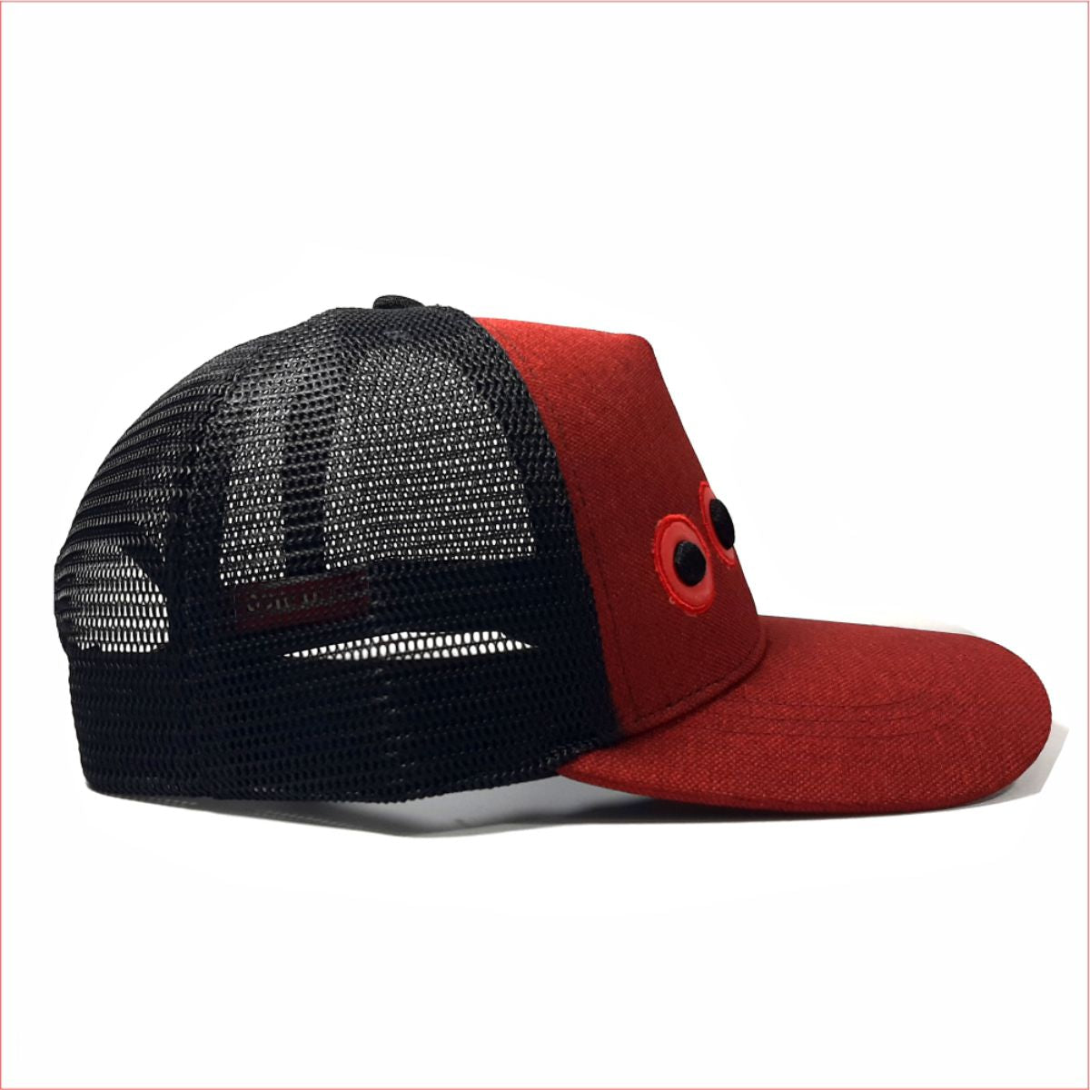 Gorra Ojos Bordados Vino
