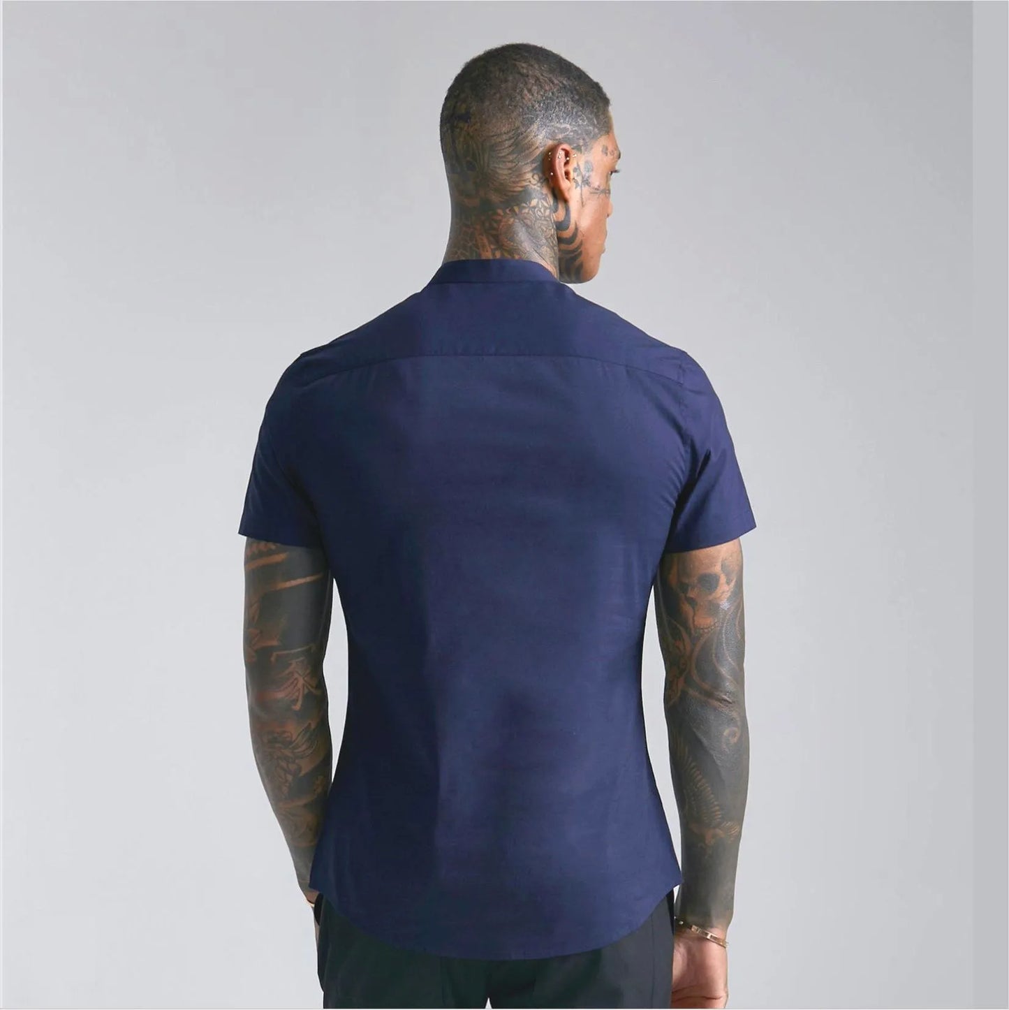 Camisa Manga Corta Dark Blue