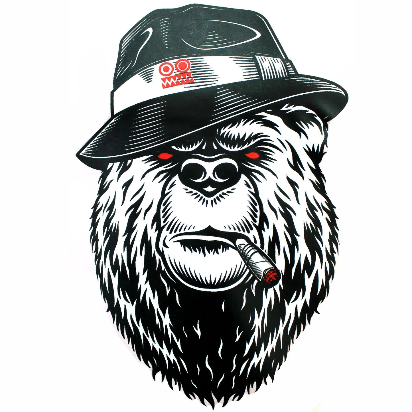 Camiseta Blanco Oso Cuello Redondo
