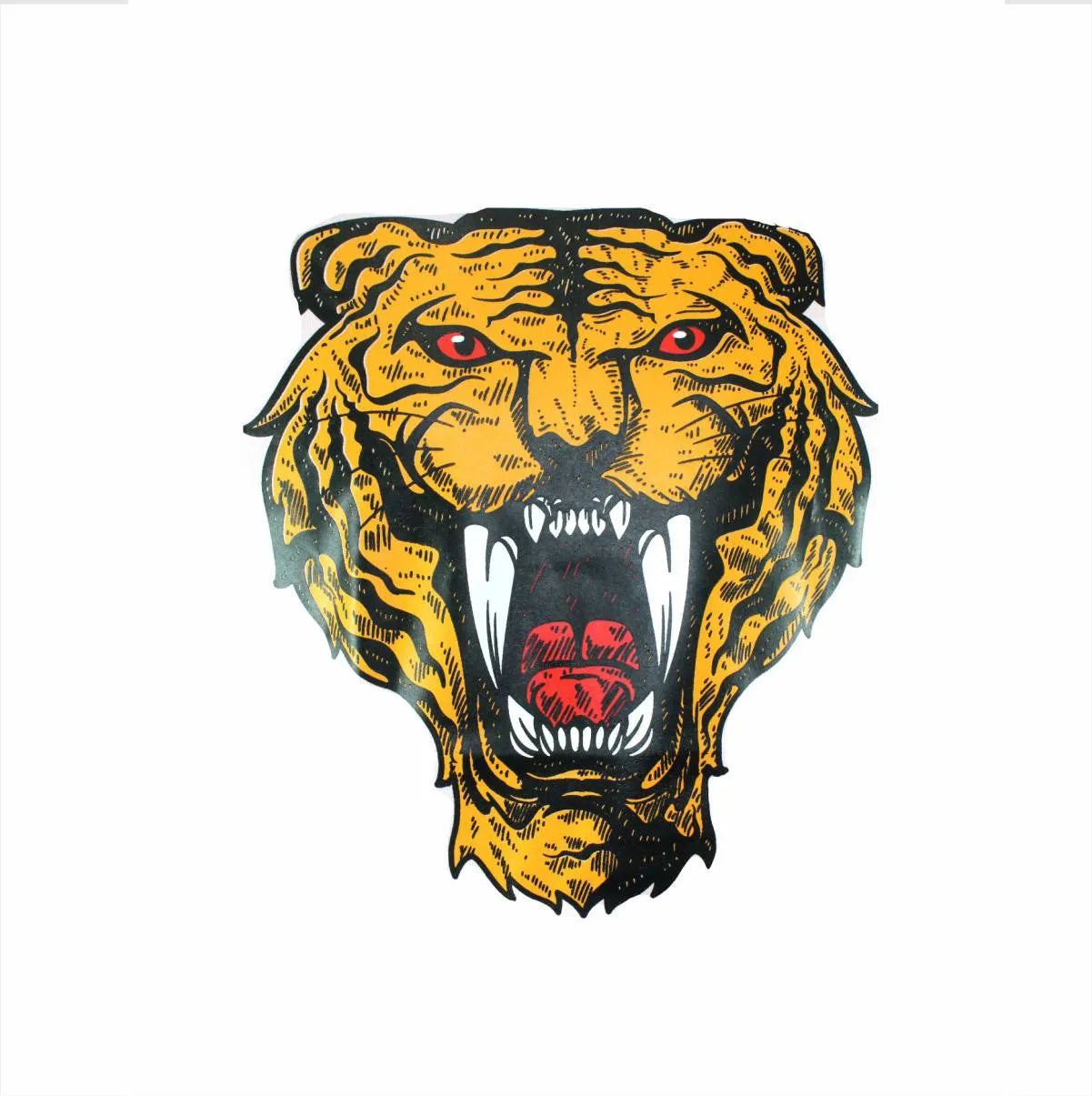 Camiseta tigre Colmillos Rosado Cuello Redondo