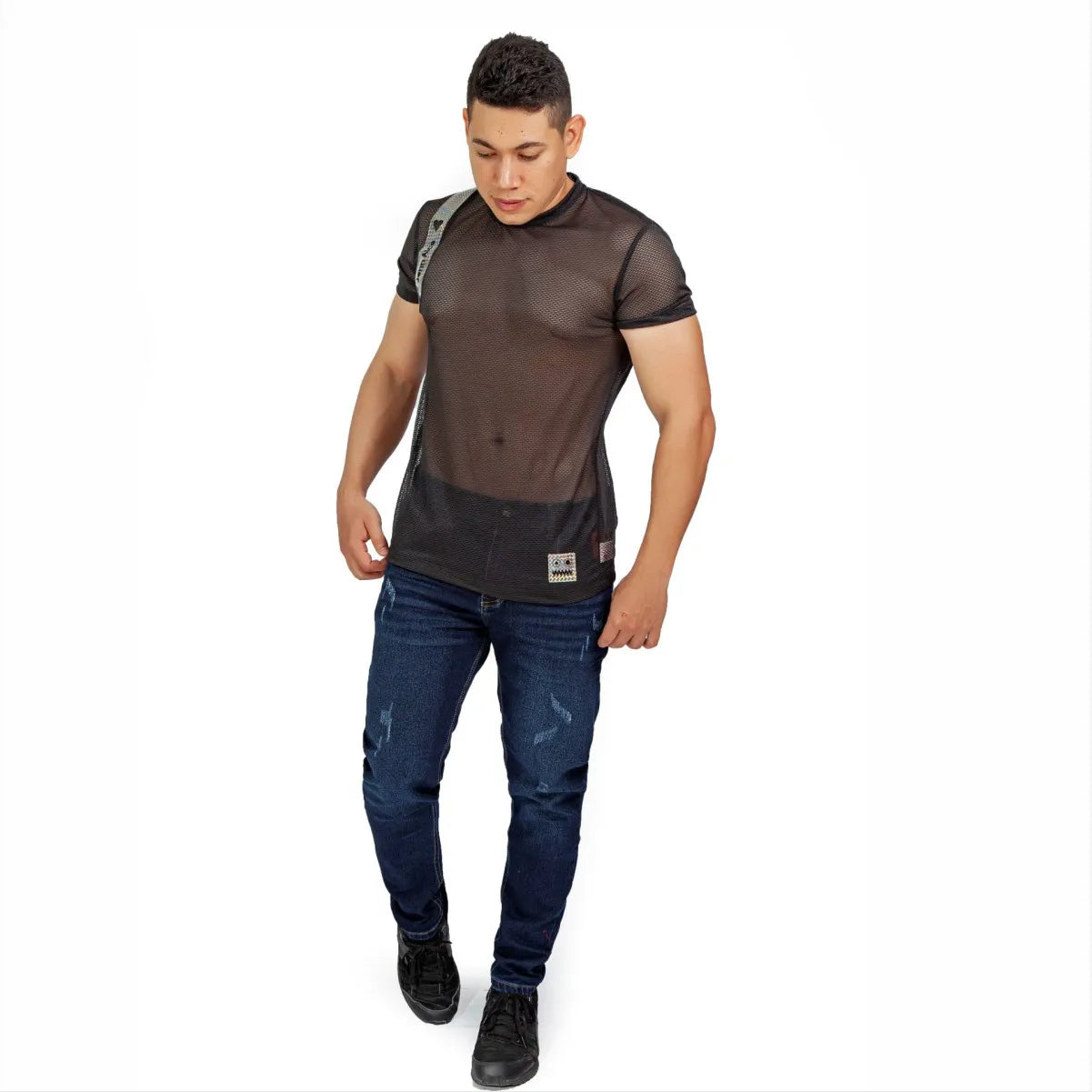 Camiseta Maya Ensamble Brillante Cuello Redondo