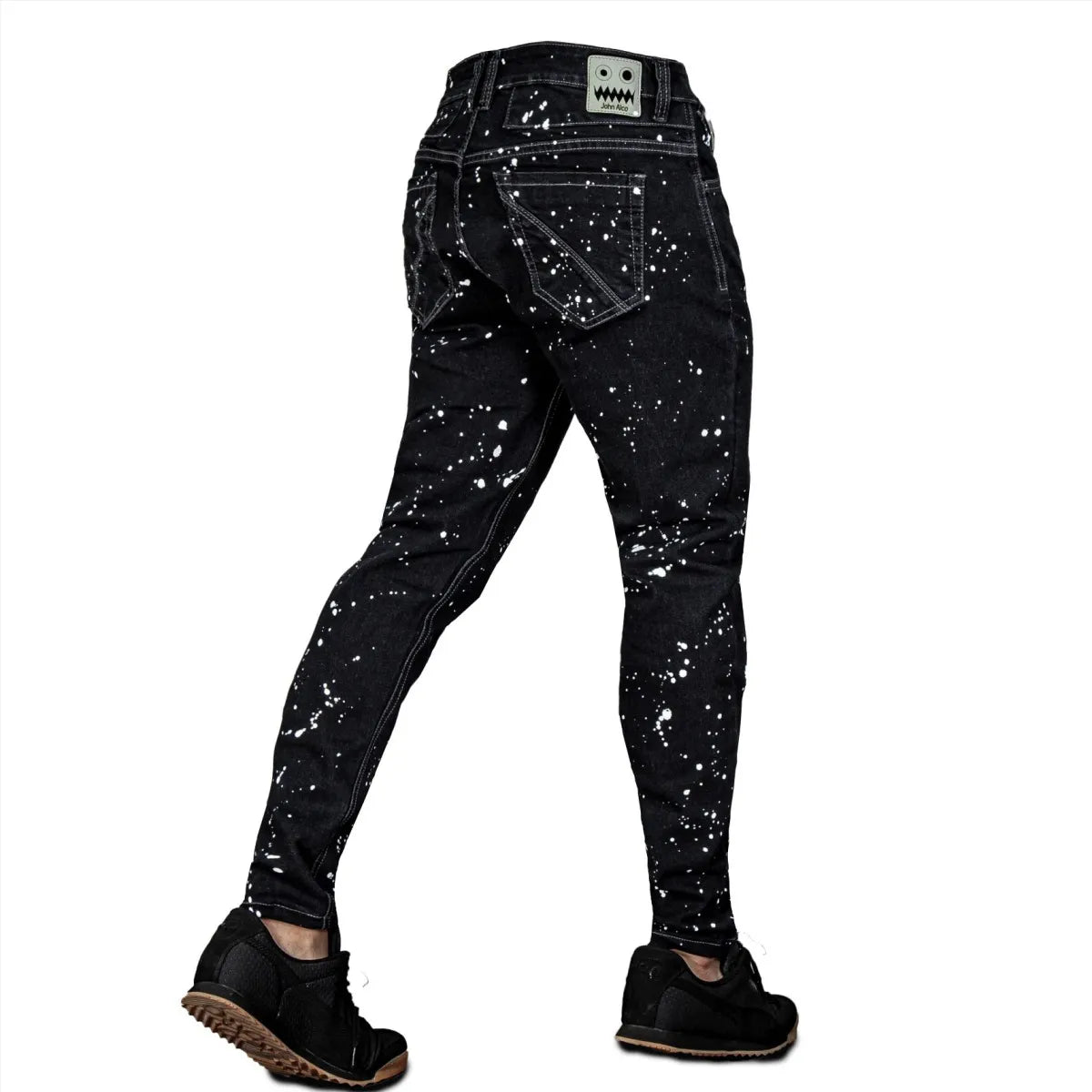 Jean Elastico Panther Gold