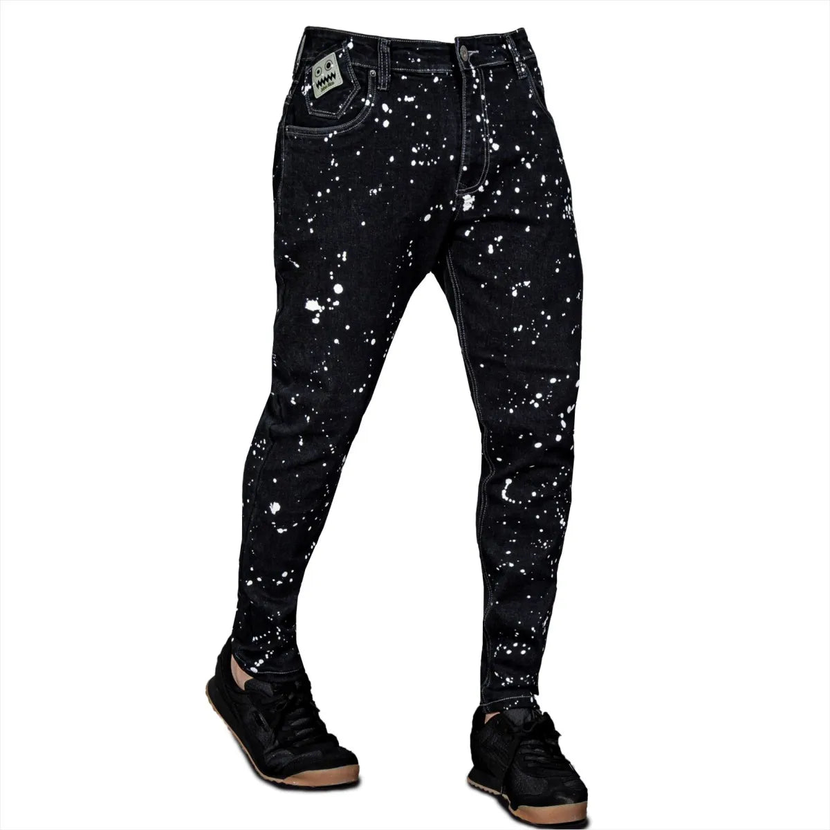 Jean Elastico Panther Gold