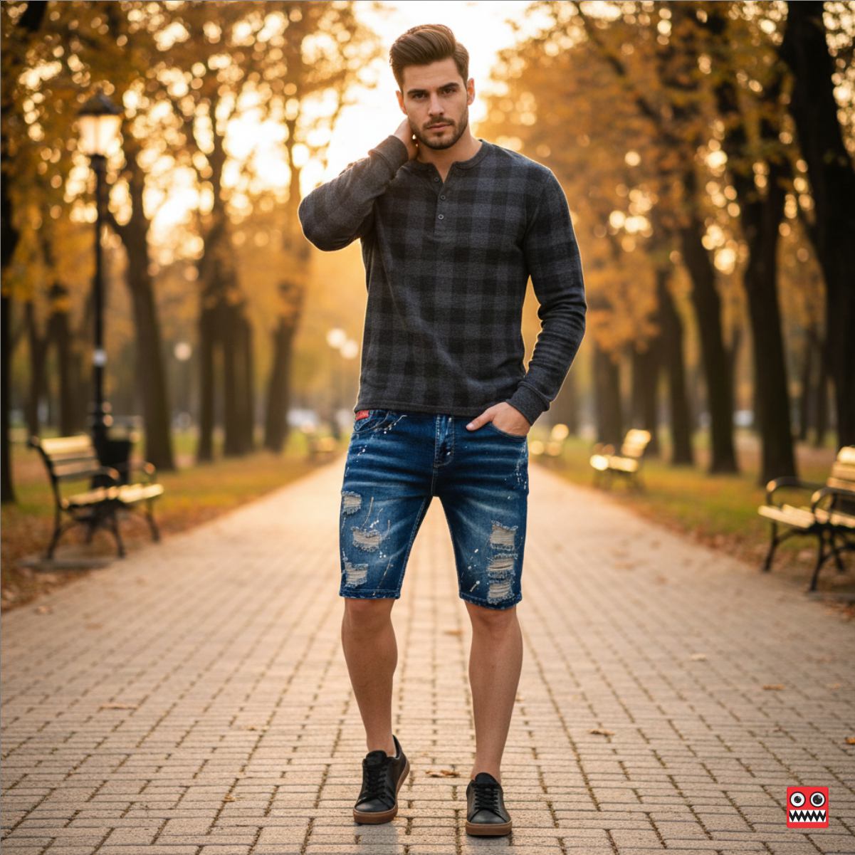 Bermuda Gladiadora Jean Elastico