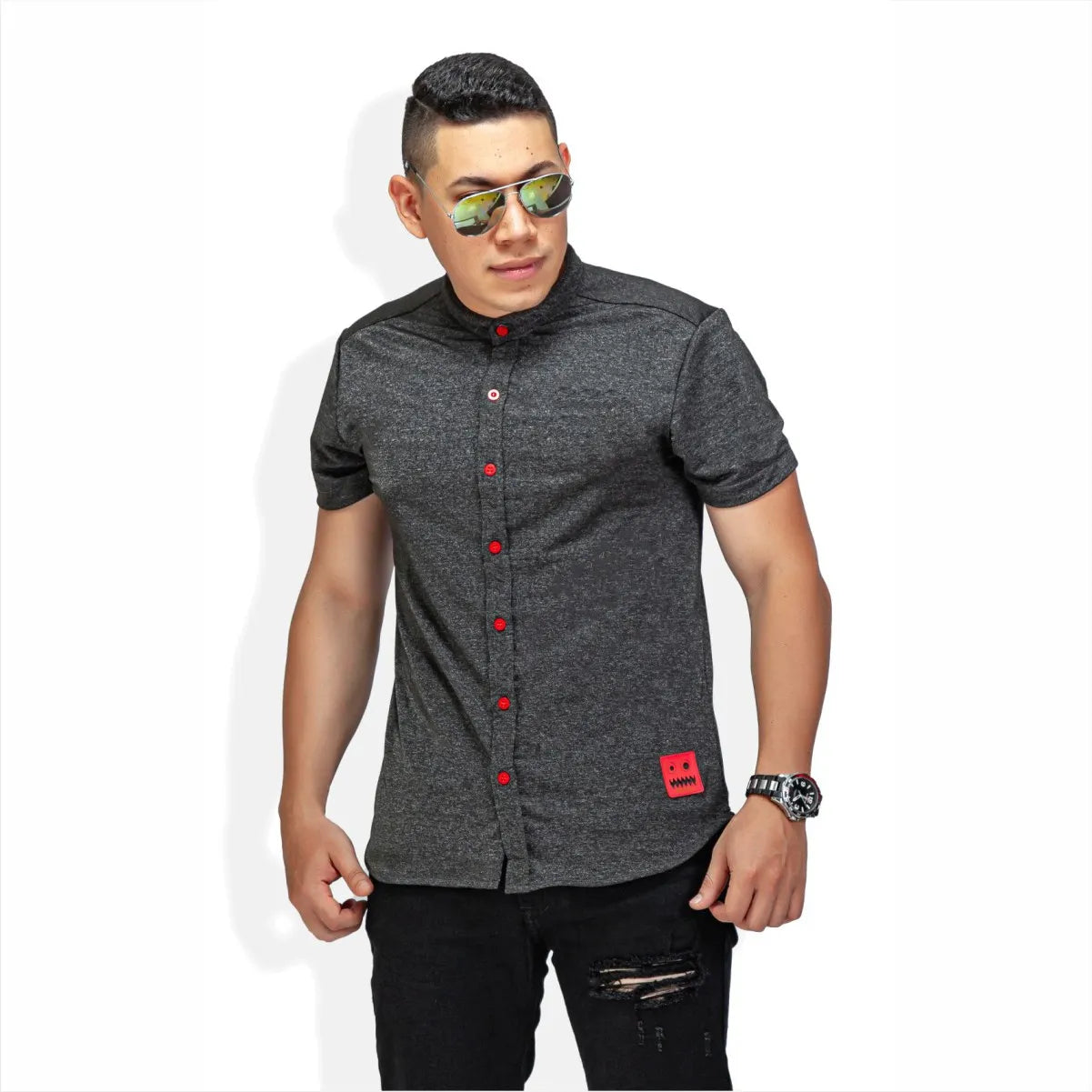 Camisa Polo Manga Corta Mineral