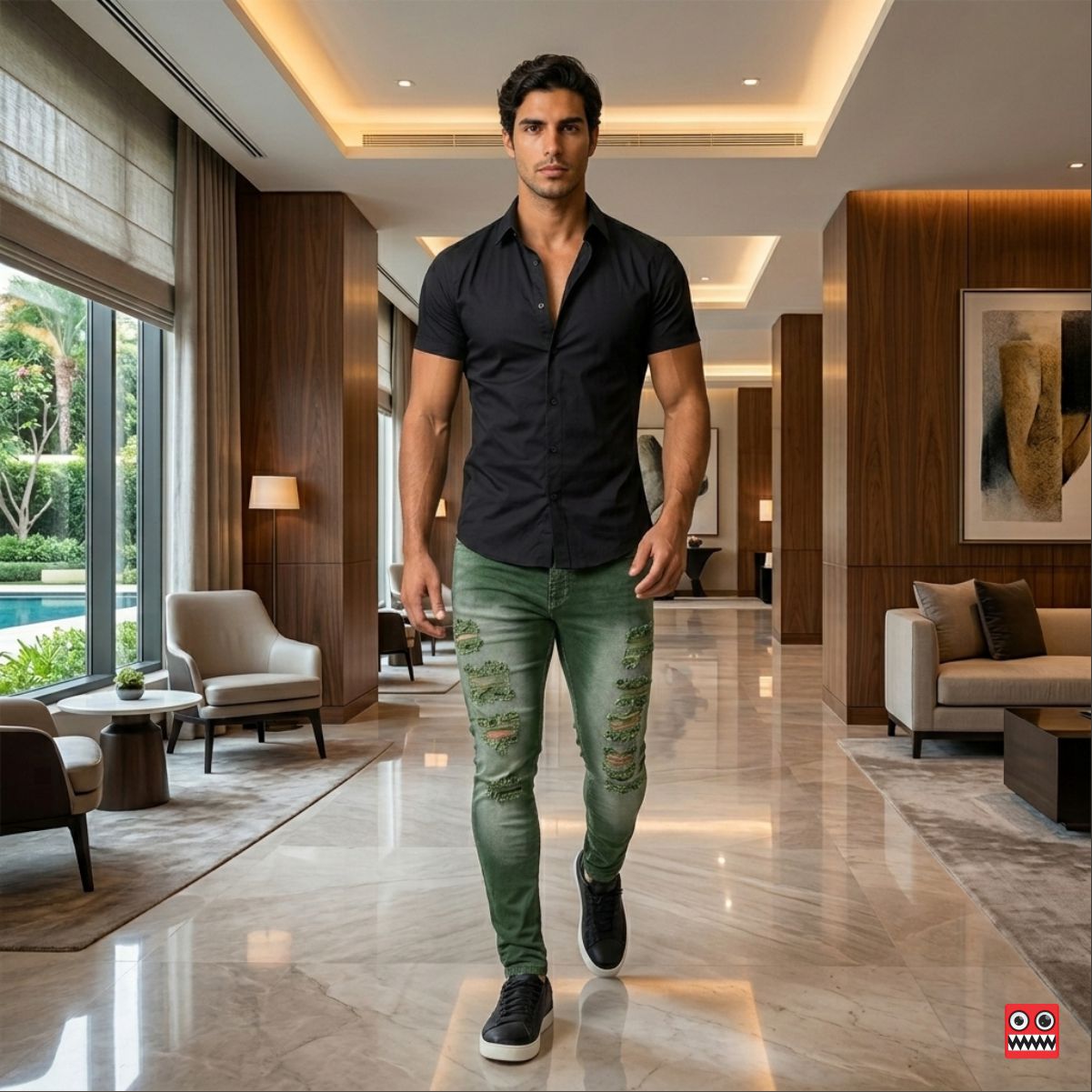 Jean Elastico Espartano Esmeralda
