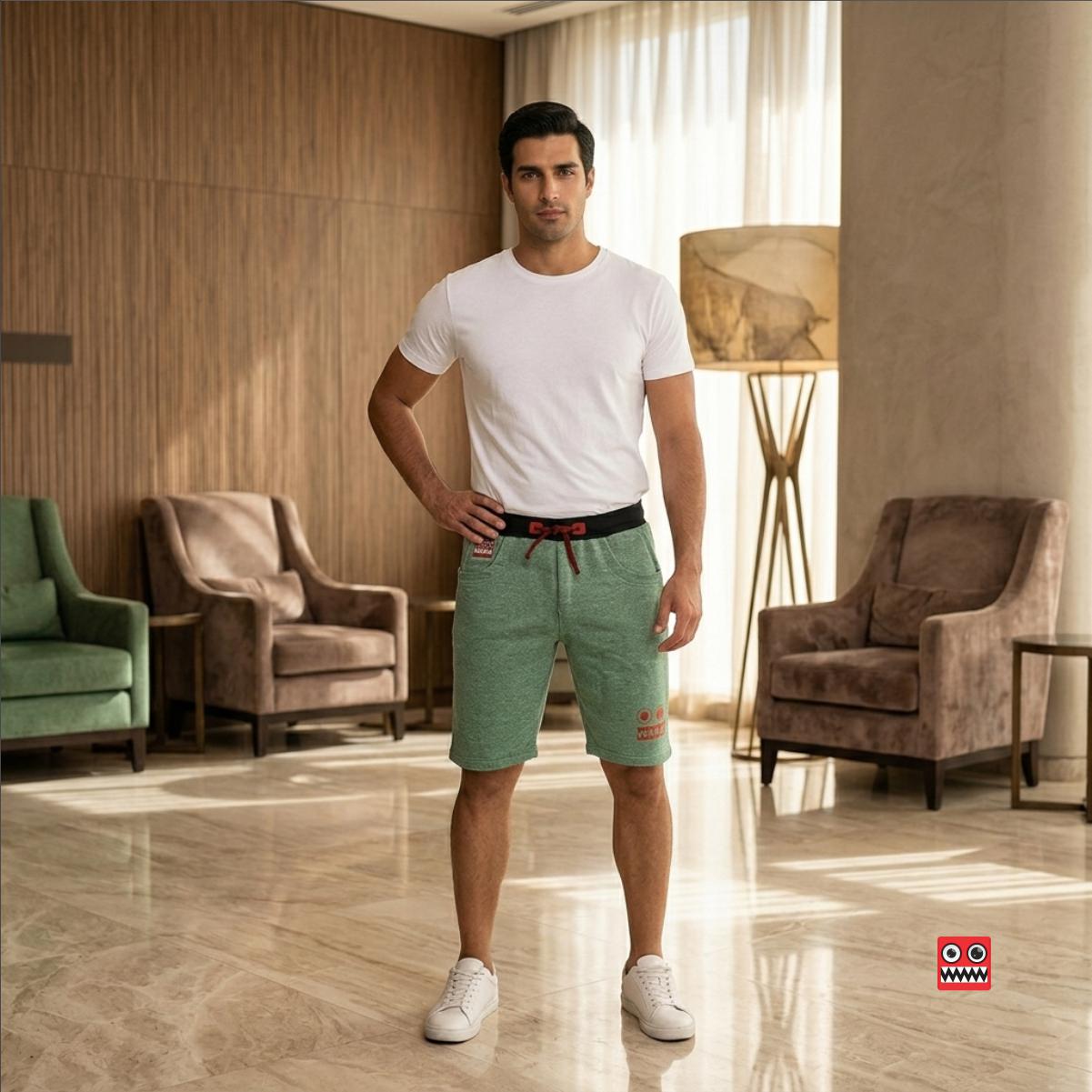 Bermuda Jogger Verde Claro Liquidacion