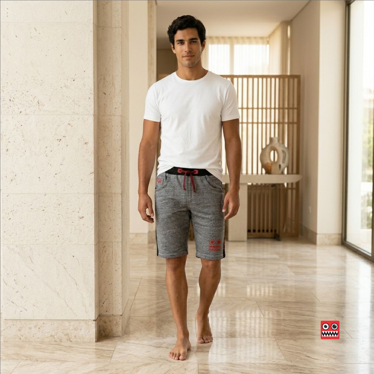 Bermuda Jogger Gris Oscuro Liquidacion