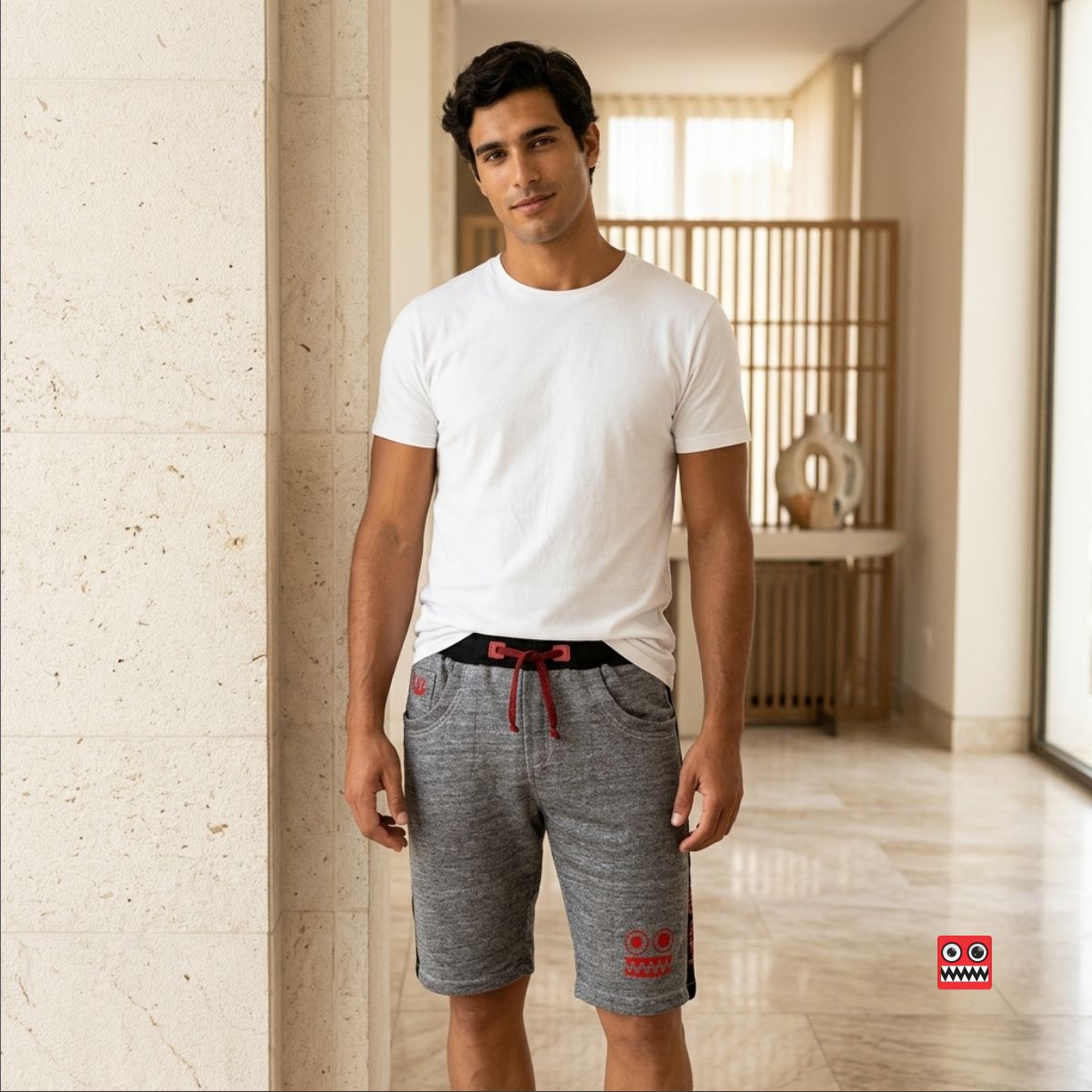 Bermuda Jogger Gris Oscuro Liquidacion