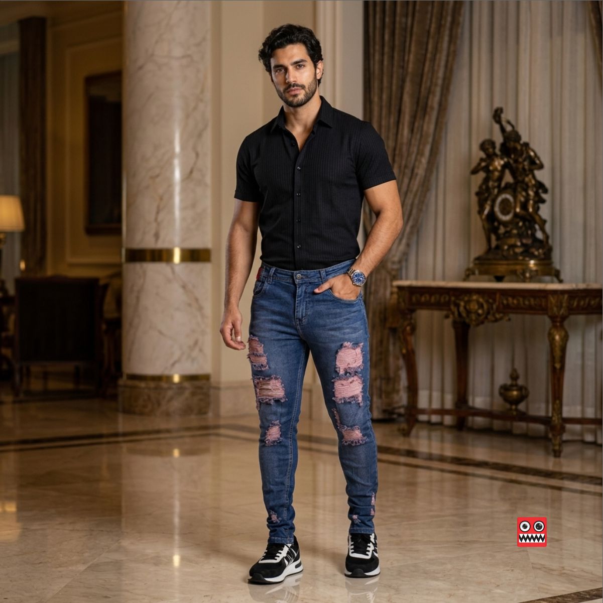 Jean Elastico Espartano Galaxy