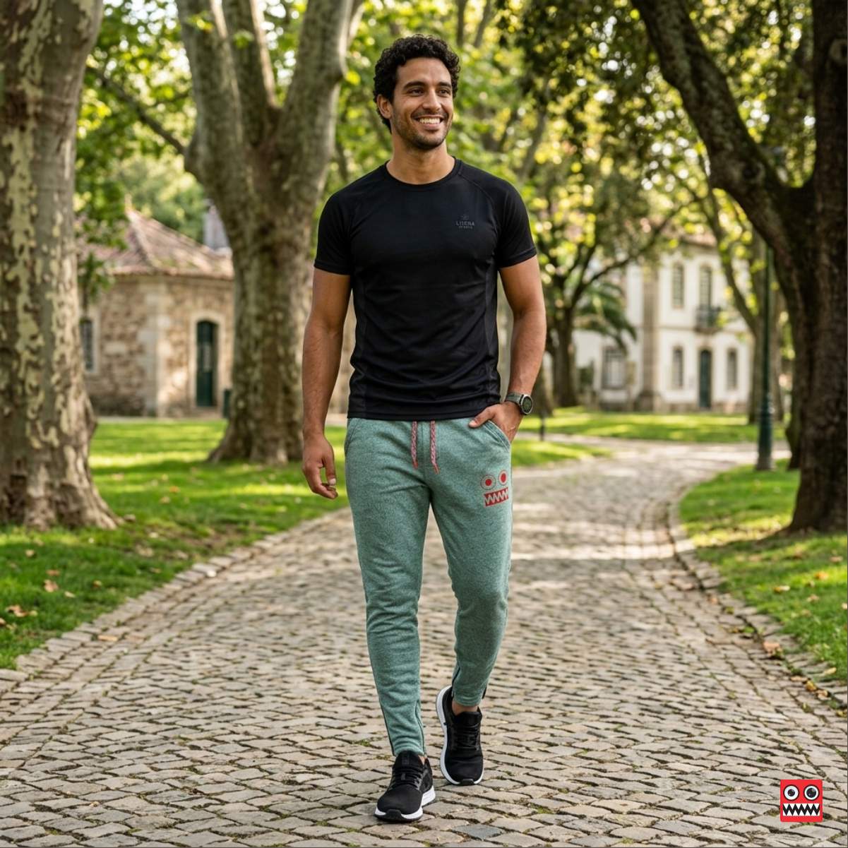 Sudadera Jogger Verde Agua Liquidacion