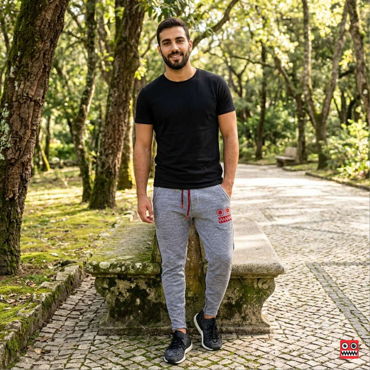 Sudadera Jogger Gris Clara Liquidacion