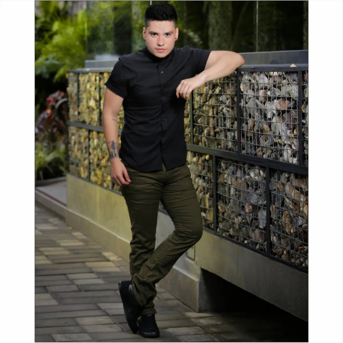 Camisa Manga Corta  Black