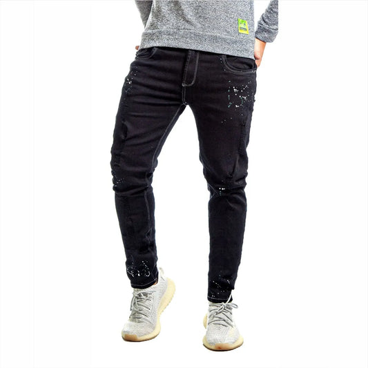 Jean Elastico Black Goteo