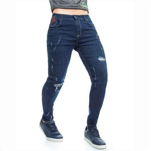 Jean Elastico Goteo Oscuro