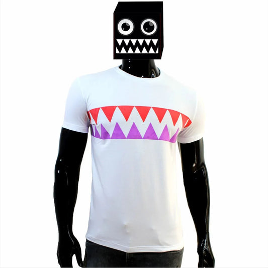 Camiseta Muelas Blanco Cuello Redondo