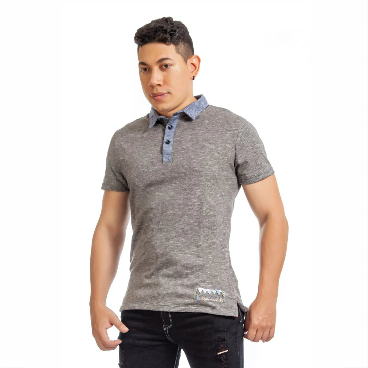 Polo Jersey Gris