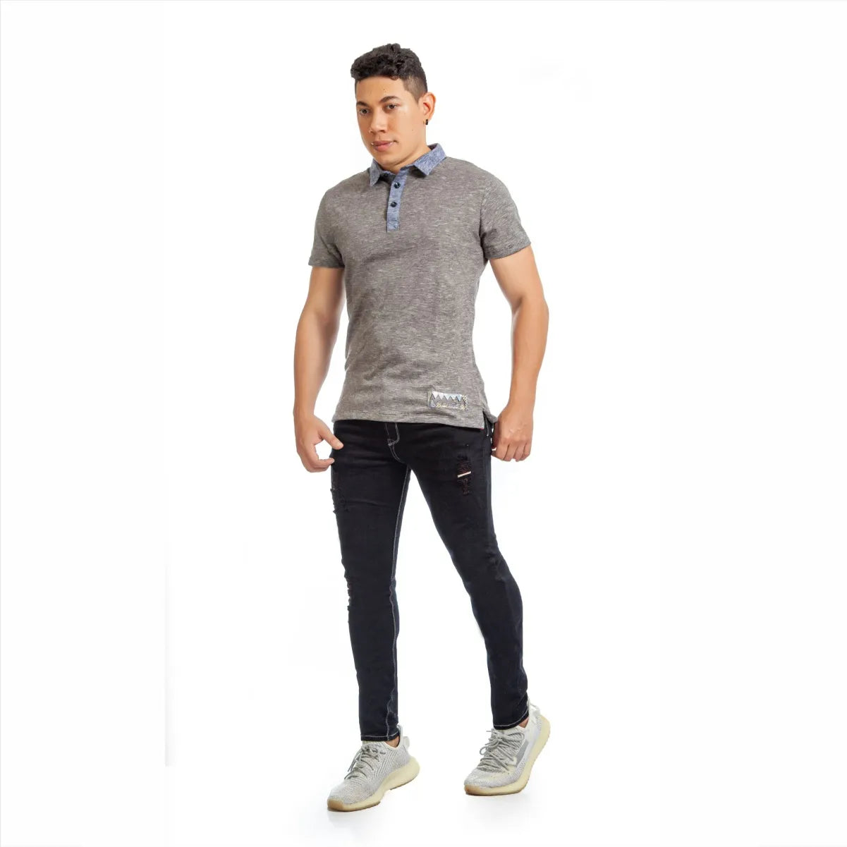 Polo Jersey Gris