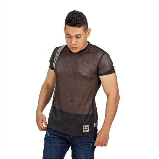 Camiseta Maya Ensamble Brillante Cuello Redondo