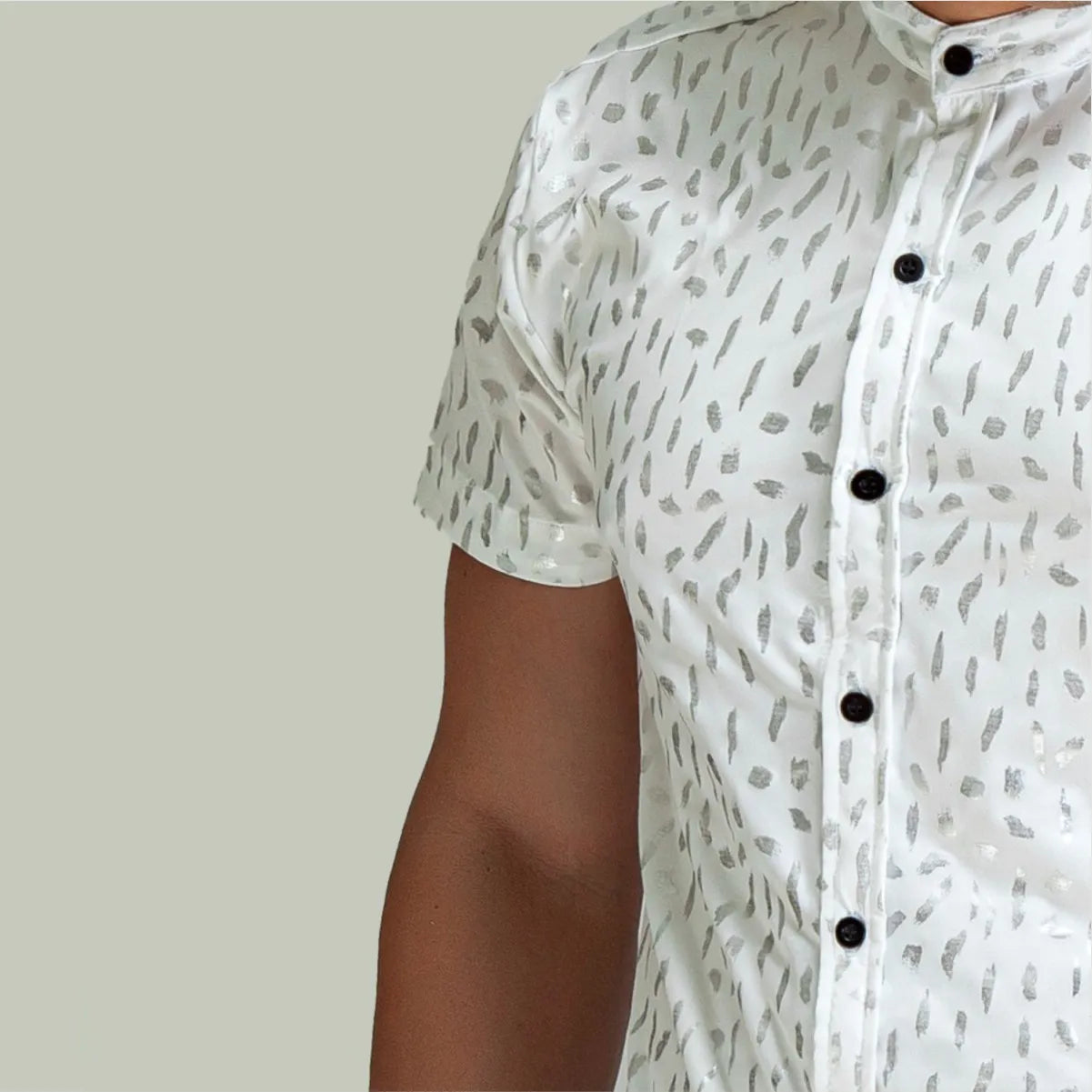 Camisa Manga Corta Destello White