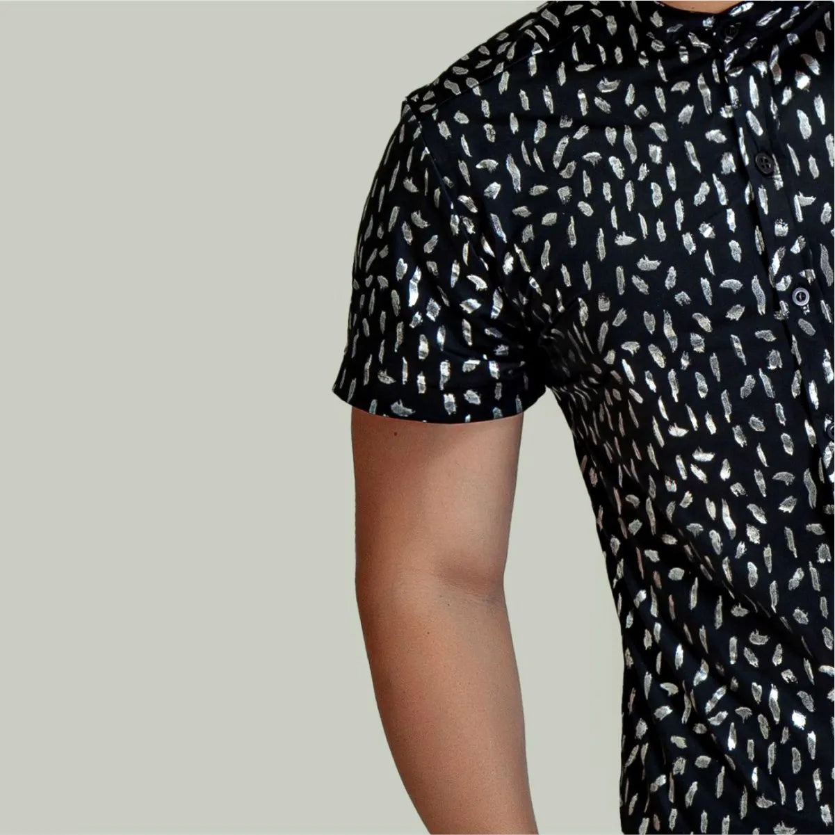 Camisa Manga Corta Destello Black