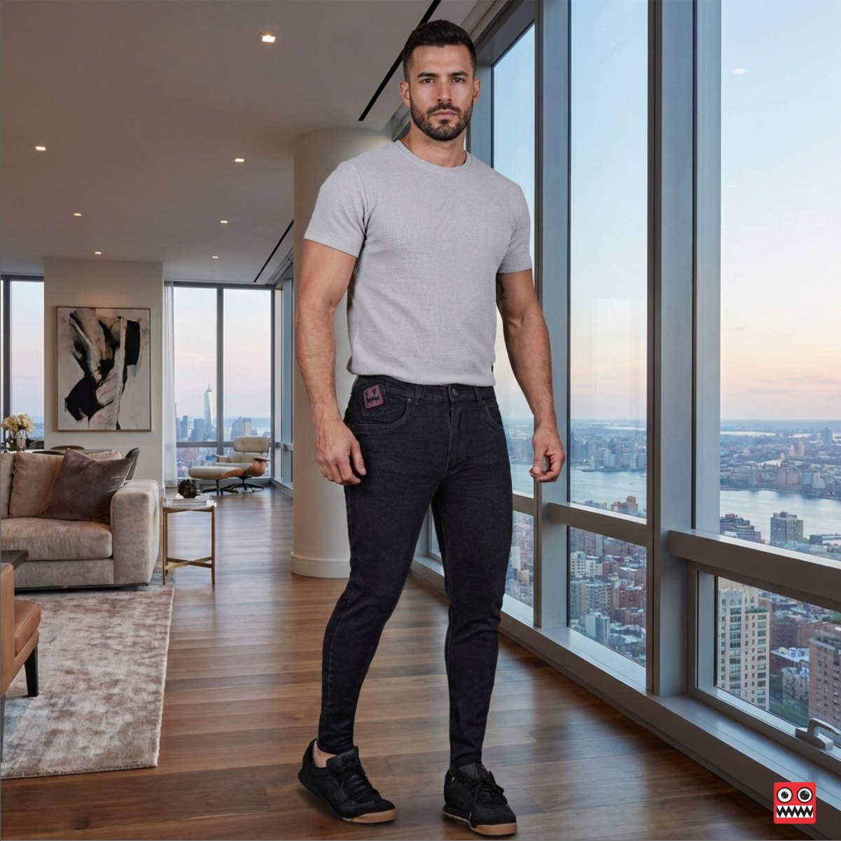Jean Elastico Black Elite