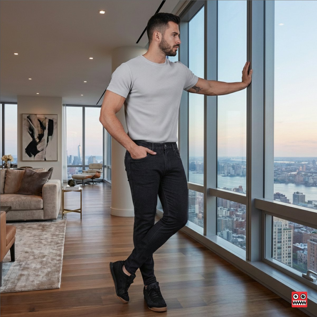 Jean Elastico Black Elite