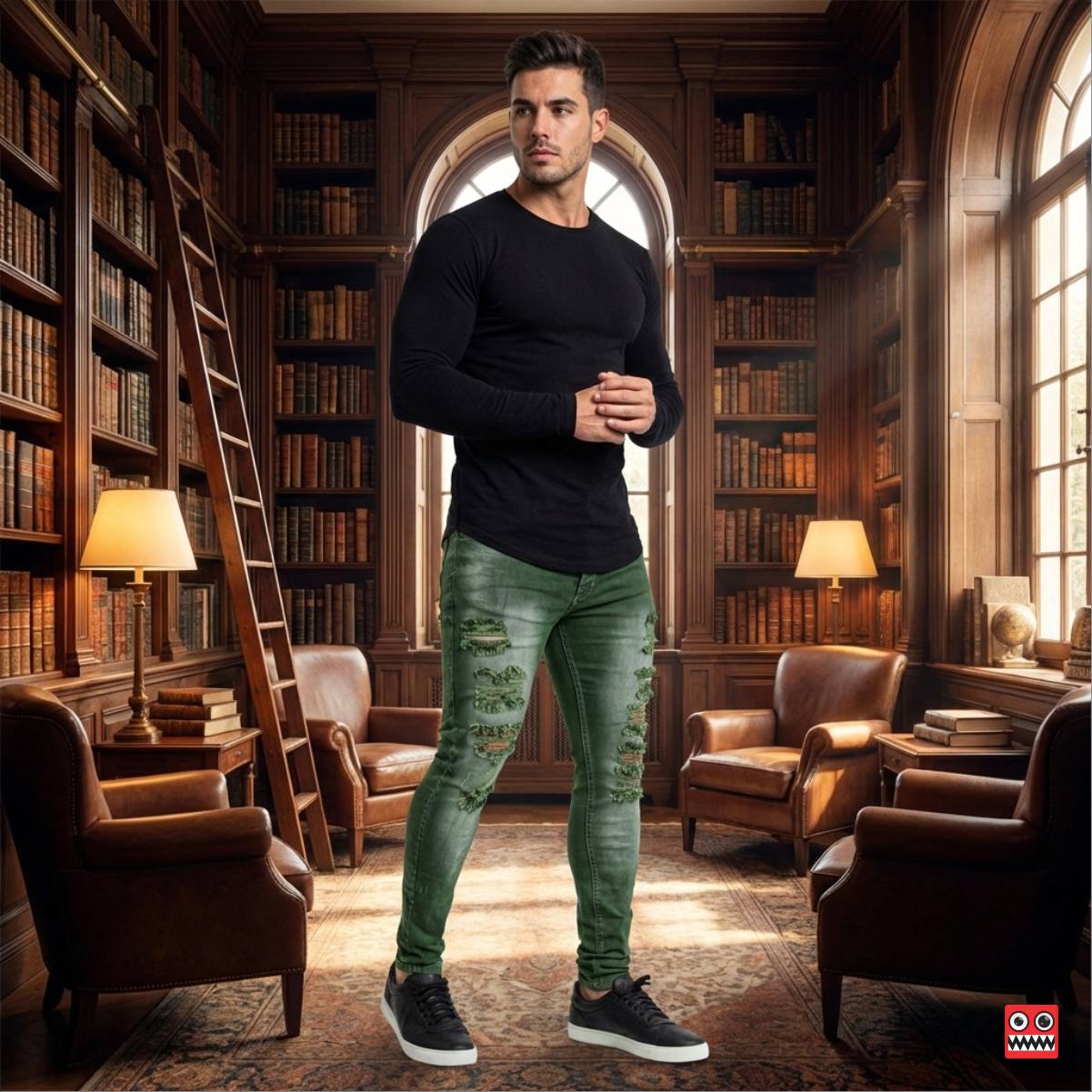 Jean Elastico Espartano Esmeralda