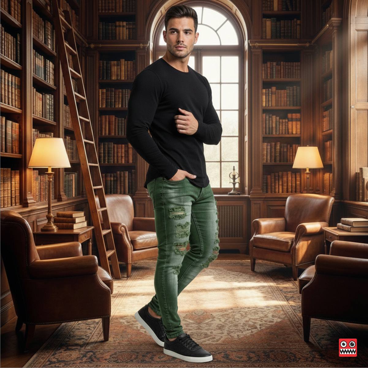 Jean Elastico Espartano Esmeralda