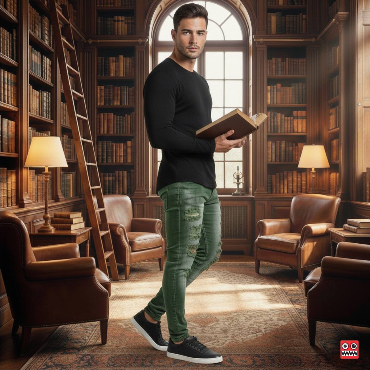 Jean Elastico Espartano Esmeralda