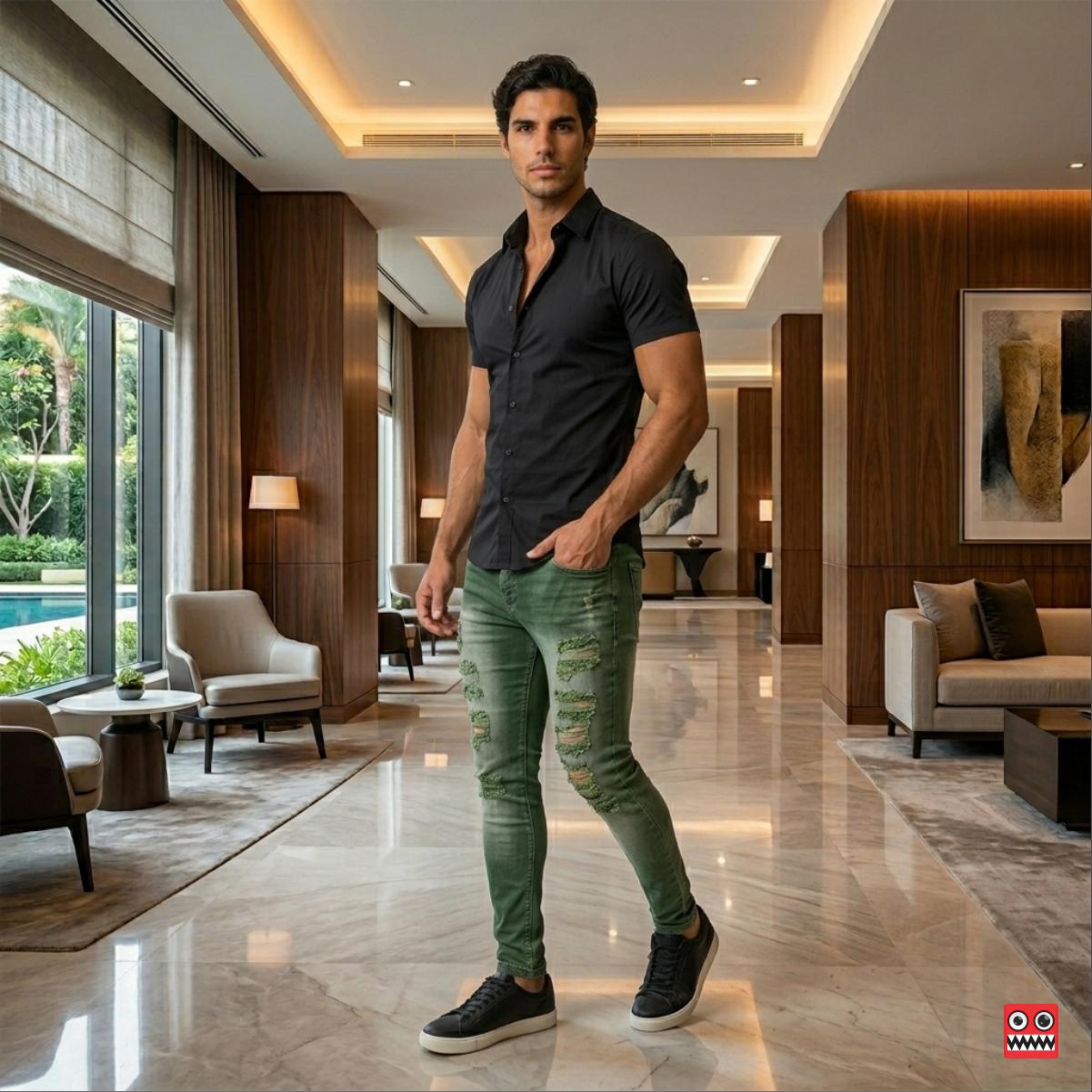 Jean Elastico Espartano Esmeralda